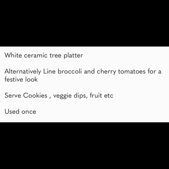 Christmas tree large serving dish ceramic - like new - Picture 5 of 5